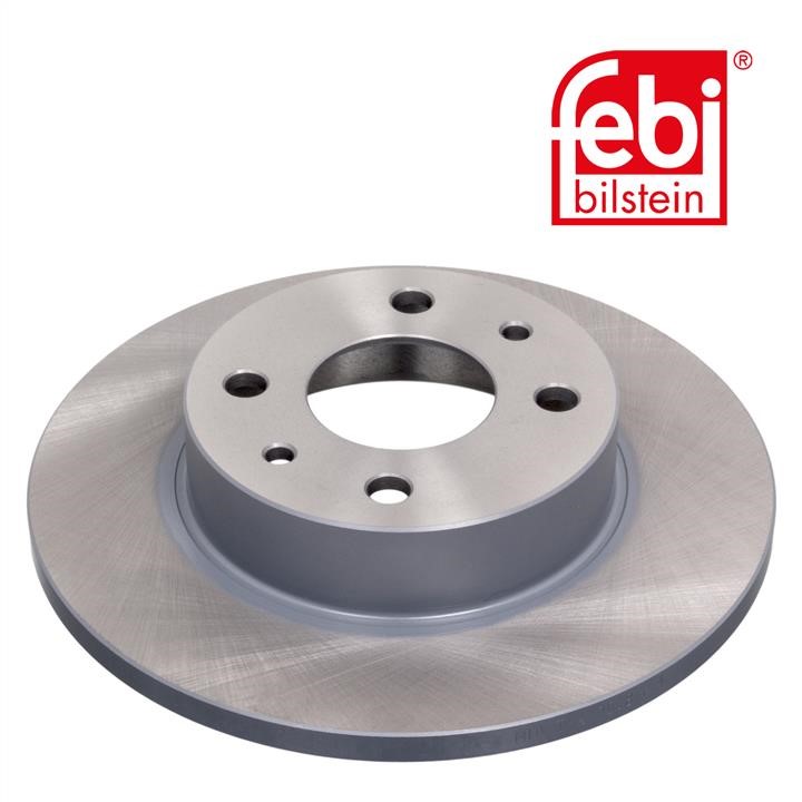 Unventilated front brake disc febi 43815