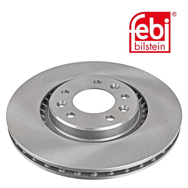 Rear vented brake disc febi 104170