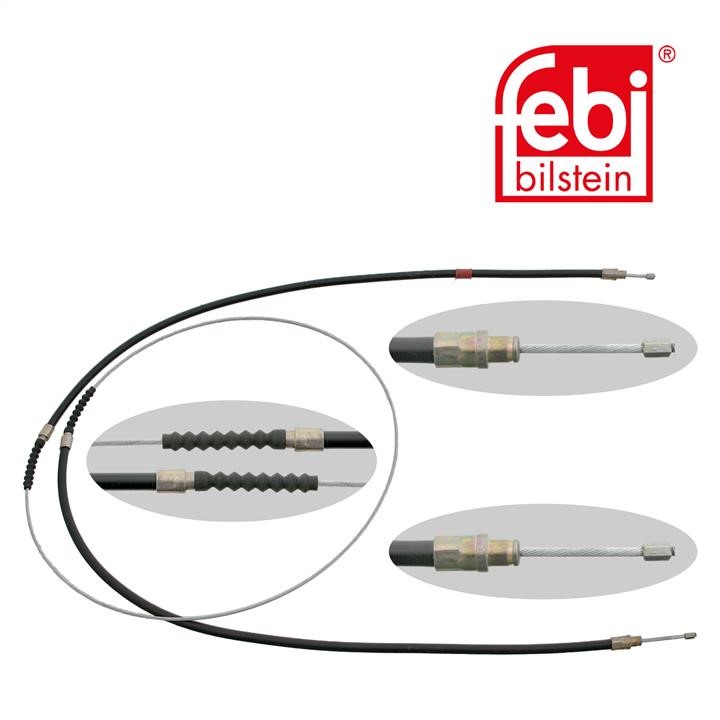 Handbrake cable febi 17903