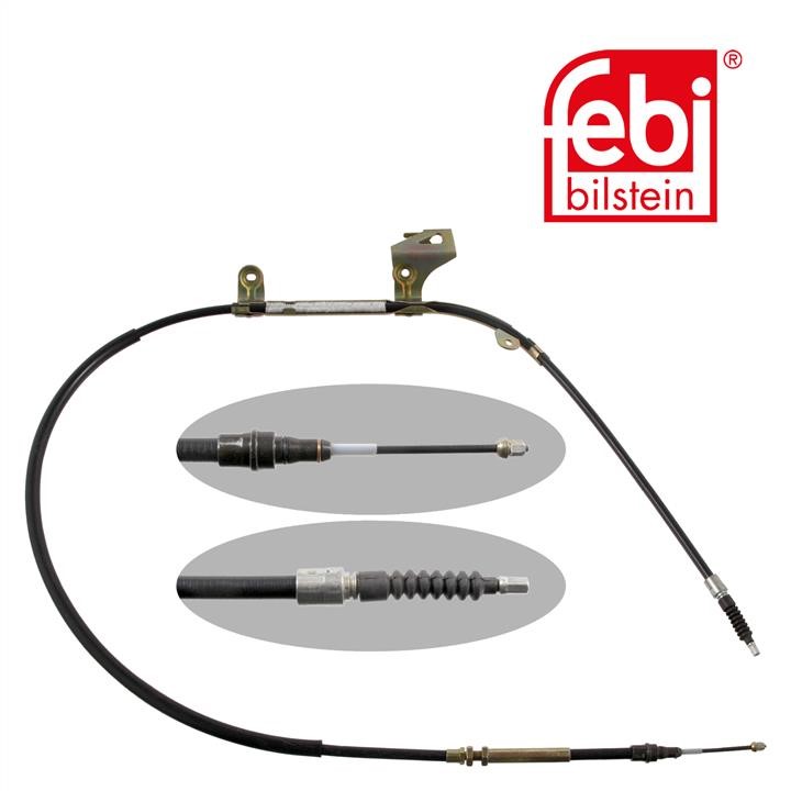 Parking brake cable left febi 32464