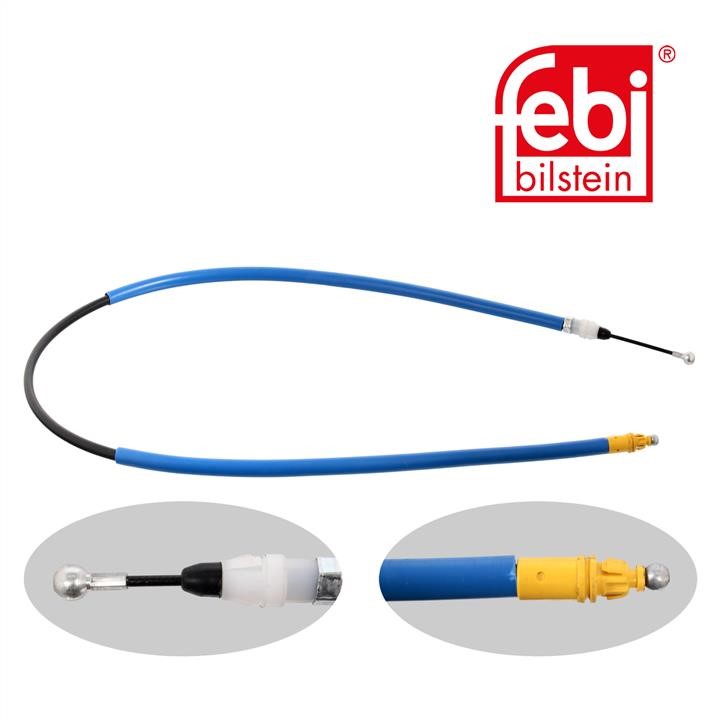 Parking brake cable left febi 33167