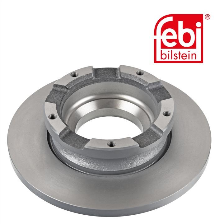 Rear solid brake disc febi 104494