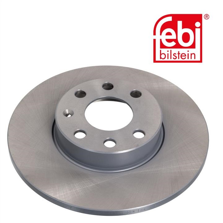 Unventilated front brake disc febi 17209