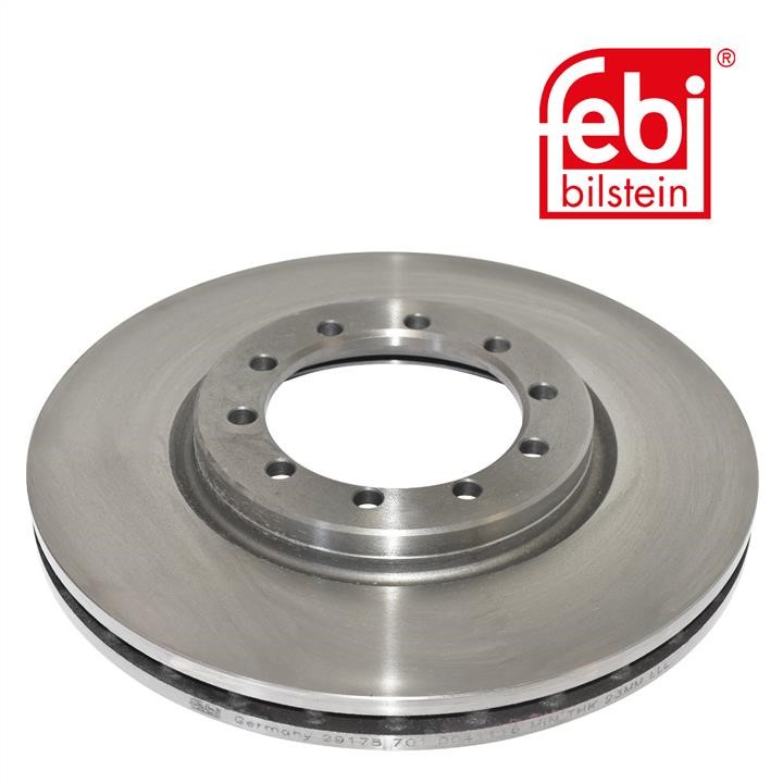 Front vented brake disc febi 29178