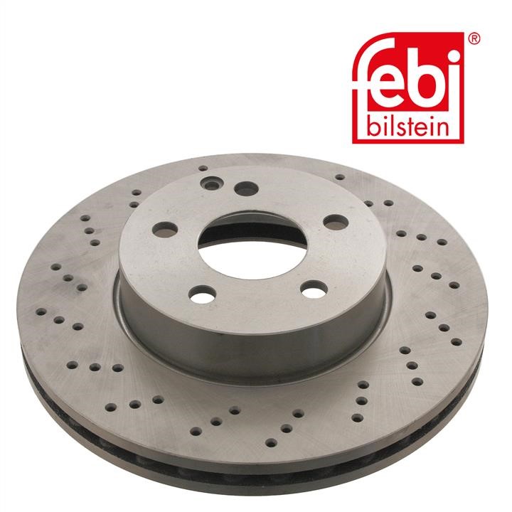 Front vented brake disc febi 30552