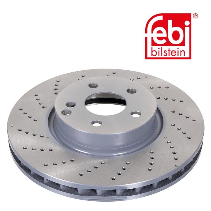 Front vented brake disc febi 30553