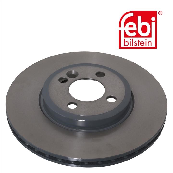 Front vented brake disc febi 36698
