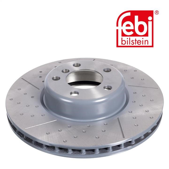 Front vented brake disc febi 105724