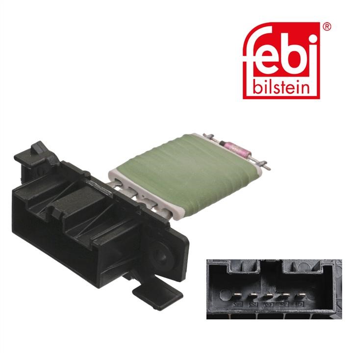 Fan motor resistor febi 100043