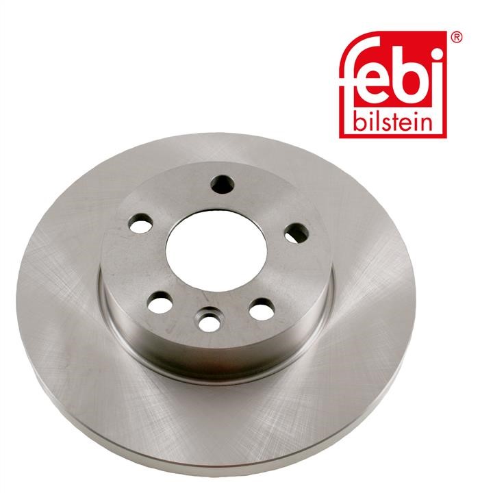 Unventilated front brake disc febi 14104