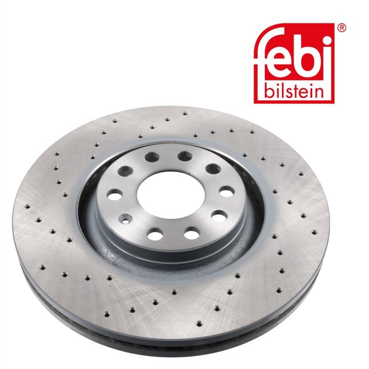 Front vented brake disc febi 44121