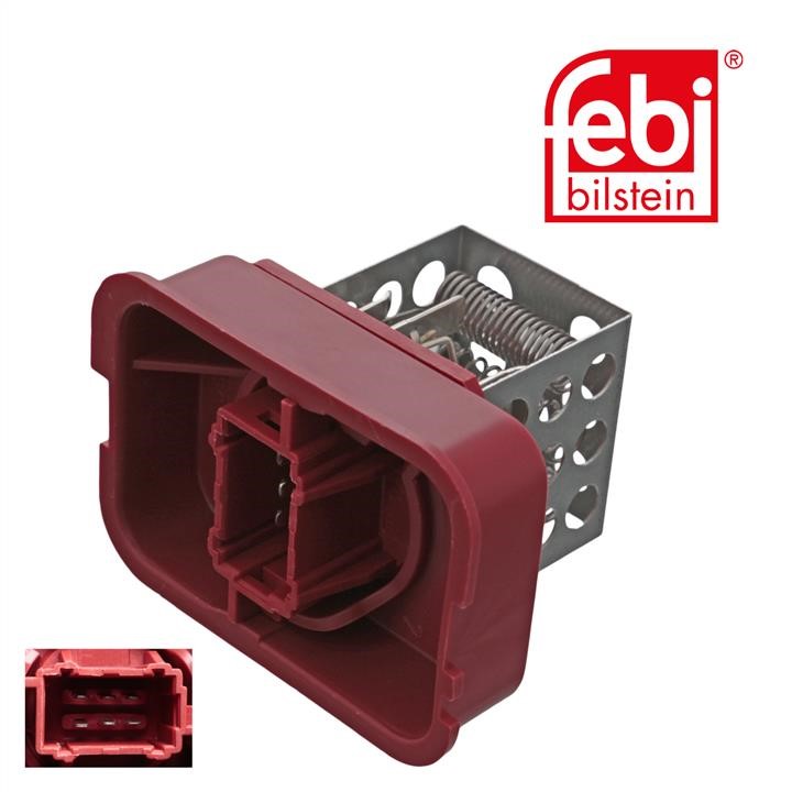 Fan motor resistor febi 48926