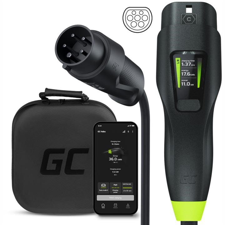 EVGC01 Green Cell Charger for electric vehicle Green Cell Habu EV Mobile Charger 11kW Type 2