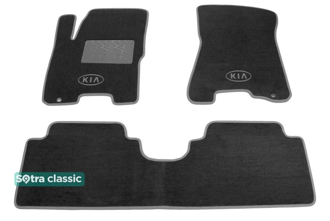 Sotra 01274-GD-GREY The carpets of the Sotra interior are two-layer Classic gray for Kia Sportage (mkII) 2004-2010, set 01274GDGREY