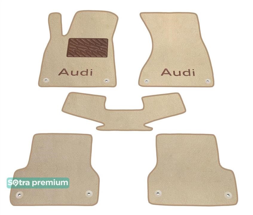 Sotra 05462-CH-BEIGE The carpets of the Sotra interior are two-layer Premium beige for Audi A7/S7/RS7 (mkI) 2010-2018, set 05462CHBEIGE