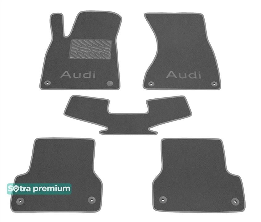 Sotra 05462-CH-GREY The carpets of the Sotra interior are two-layer Premium gray for Audi A7/S7/RS7 (mkI) 2010-2018, set 05462CHGREY