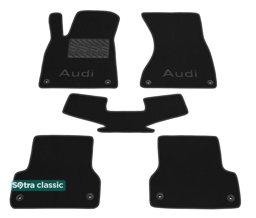 Sotra 05462-GD-BLACK The carpets of the Sotra interior are two-layer Classic black for Audi A7/S7/RS7 (mkI) 2010-2018, set 05462GDBLACK