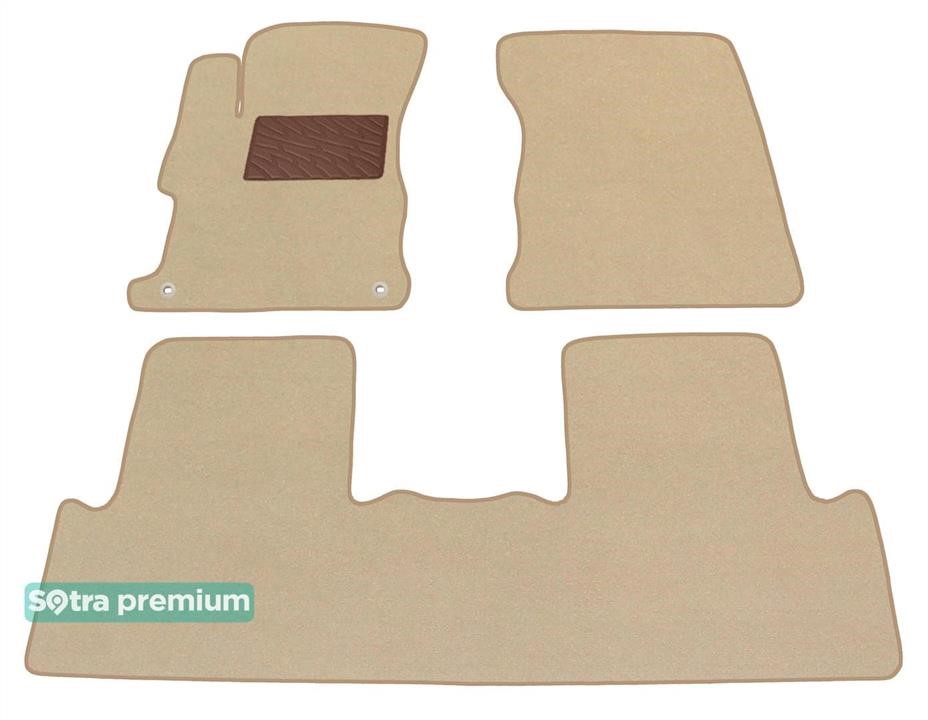 Sotra 05477-CH-BEIGE The carpets of the Sotra interior are two-layer Premium beige for Honda Civic (mkIX)(FB) 2011-2015, set 05477CHBEIGE