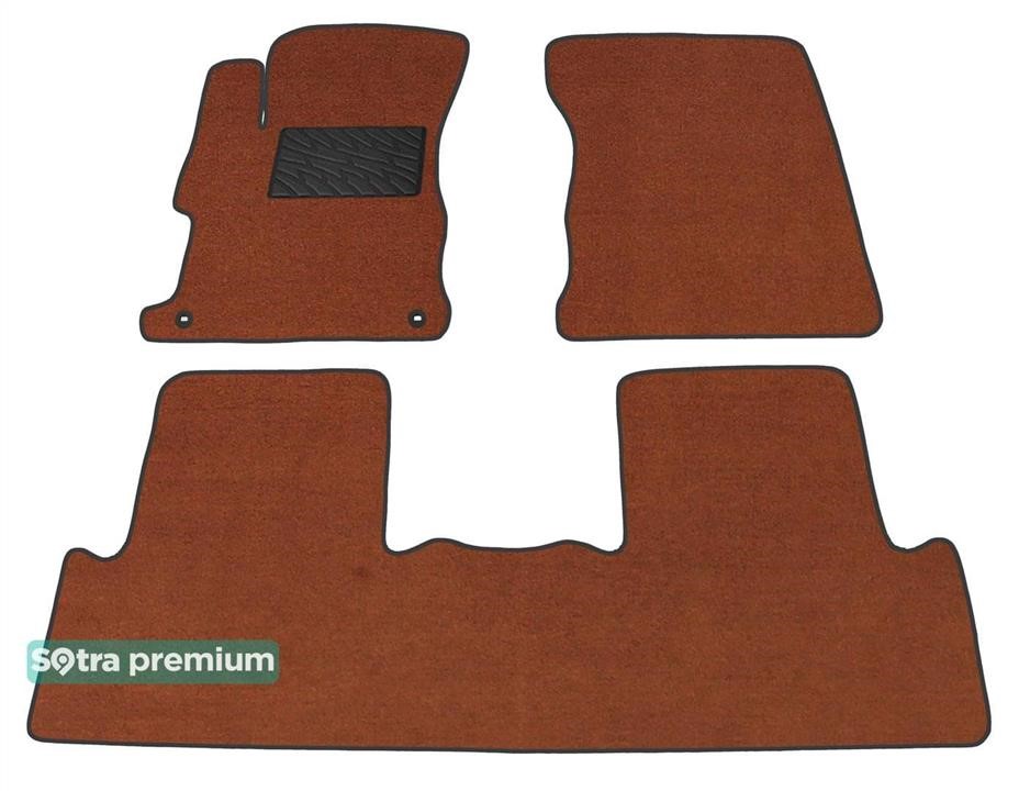 Sotra 05477-CH-TERRA The carpets of the Sotra interior are two-layer Premium terracotta for Honda Civic (mkIX)(FB) 2011-2015, set 05477CHTERRA