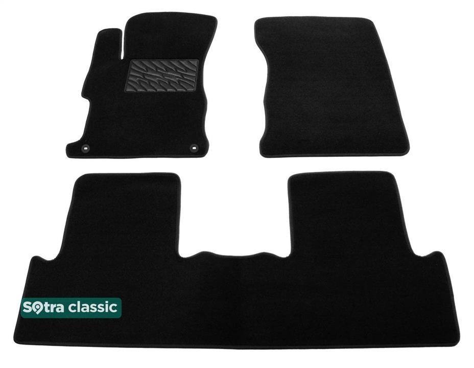 Sotra 05477-GD-BLACK The carpets of the Sotra interior are two-layer Classic black for Honda Civic (mkIX)(FB) 2011-2015, set 05477GDBLACK