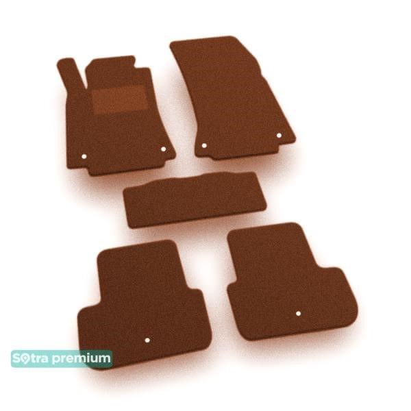 Sotra 05546-CH-TERRA The carpets of the Sotra interior are two-layer Premium terracotta for Infiniti Q30 / QX30 (mkI) 2015-2019, set 05546CHTERRA
