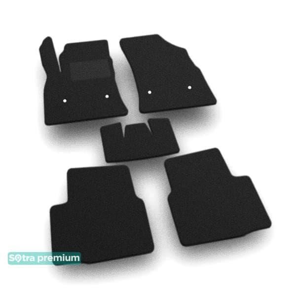 Sotra 05576-CH-BLACK The carpets of the Sotra interior are two-layer Premium black for Chevrolet Cruze (mkII) 2016-, set 05576CHBLACK