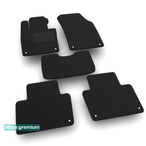 Sotra 05613-CH-BLACK The carpets of the Sotra interior are two-layer Premium black for Volvo XC90 (mkII) (not hybrid) (1-2 row) 2015-2022, set 05613CHBLACK