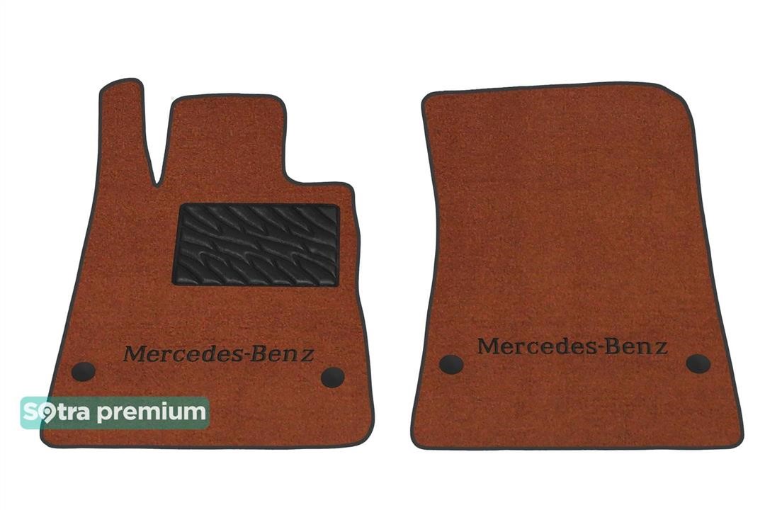Sotra 05590-CH-TERRA The carpets of the Sotra interior are two-layer Premium terracotta for Mercedes-Benz SLC-Class / SLK-Class (R172) 2011-2020, set 05590CHTERRA