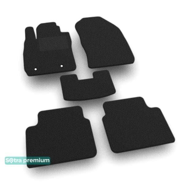 Sotra 05647-CH-BLACK The carpets of the Sotra interior are two-layer Premium black for Ford Fiesta (mkVII) 2009-2018 (USA), set 05647CHBLACK