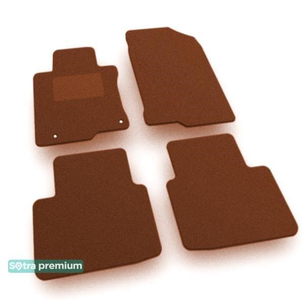 Sotra 05748-CH-TERRA The carpets of the Sotra interior are two-layer Premium terracotta for Honda Crosstour (mkI) (rear wheel drive) 2010-2015, set 05748CHTERRA