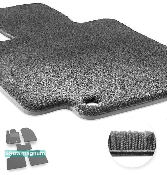 Sotra 05647-MG20-GREY The carpets of the Sotra interior are two-layer Magnum gray for Ford Fiesta (mkVII) 2009-2018 (USA), set 05647MG20GREY