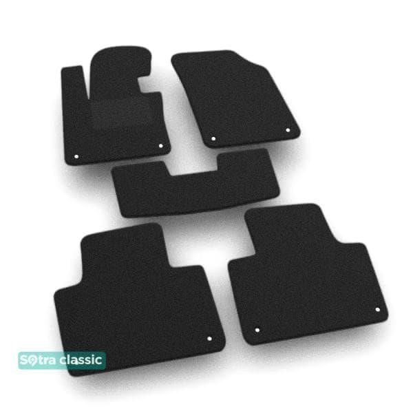 Sotra 05912-GD-BLACK The carpets of the Sotra interior are two-layer Classic black for Volvo XC90 (mkII)(hybrid)(1-2 row) 2015-2022, set 05912GDBLACK