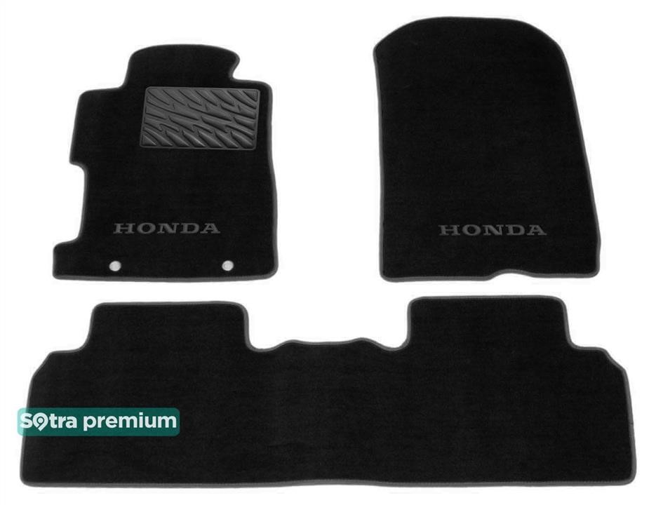 Sotra 06771-CH-GRAPHITE The carpets of the Sotra interior are two-layer Premium dark-gray for Honda Civic (mkVIII)(FD)(sedan) 2005-2011 (EU), set 06771CHGRAPHITE