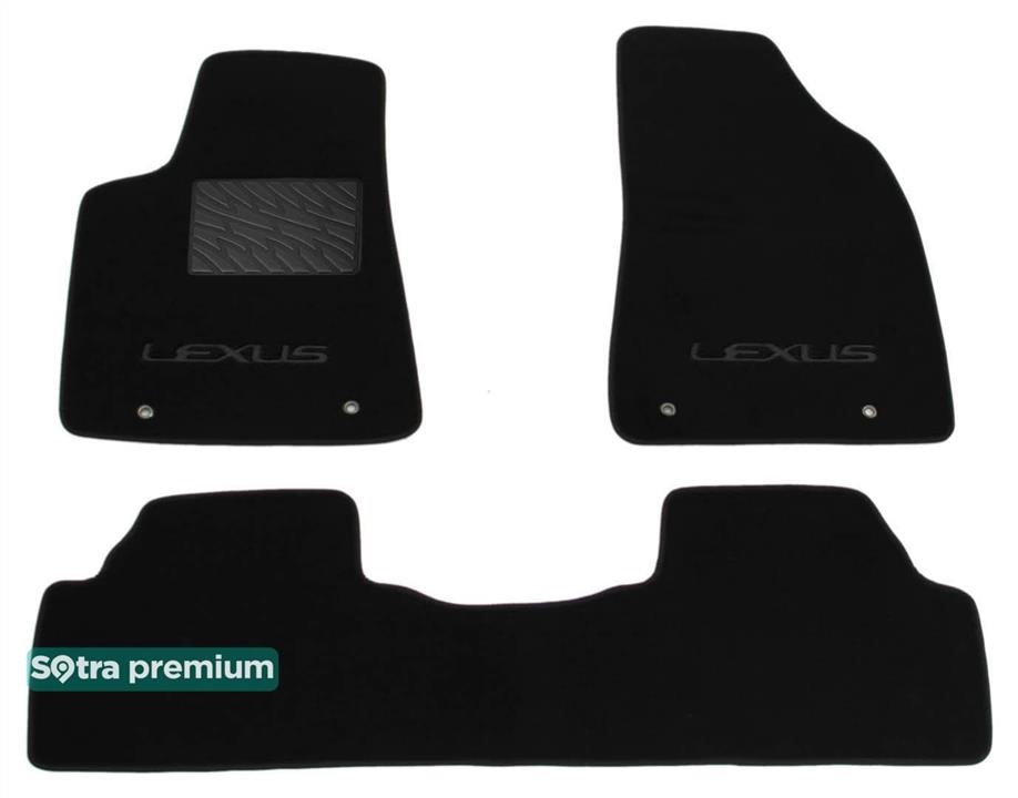 Sotra 07169-CH-GRAPHITE The carpets of the Sotra interior are two-layer Premium dark-gray for Lexus RX (mkIII) (with hooks) 2009-2015, set 07169CHGRAPHITE