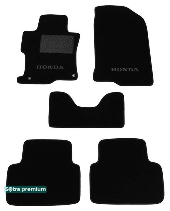 Sotra 06990-CH-GRAPHITE The carpets of the Sotra interior are two-layer Premium dark-gray for Honda Accord (mkVIII)(CS)(coupe) 2008-2012 (USA), set 06990CHGRAPHITE