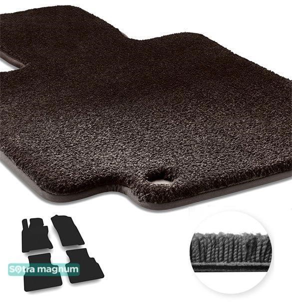 Sotra 07710-MG15-BLACK The carpets of the Sotra interior are two-layer Magnum black for Infiniti Q60 (mkI) 2016-2022, set 07710MG15BLACK