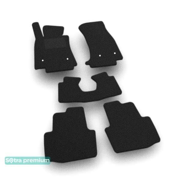 Sotra 07849-CH-BLACK The carpets of the Sotra interior are two-layer Premium black for Cadillac ATS (mkI) 2013-2019, set 07849CHBLACK
