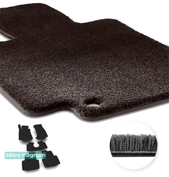Sotra 07849-MG15-BLACK The carpets of the Sotra interior are two-layer Magnum black for Cadillac ATS (mkI) 2013-2019, set 07849MG15BLACK