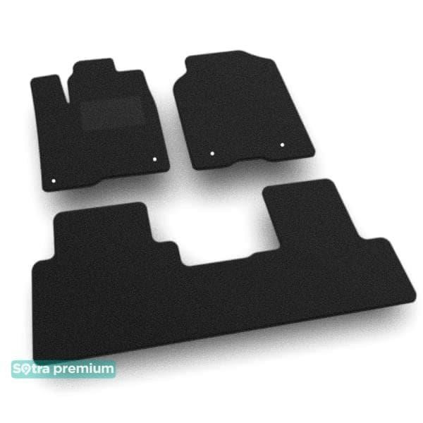 Sotra 07858-CH-BLACK The carpets of the Sotra interior are two-layer Premium black for Acura RDX (mkII) (electronic passenger seat height adjustment) 2016-2018, set 07858CHBLACK