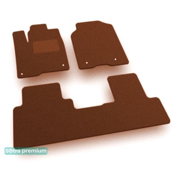 Sotra 07858-CH-TERRA The carpets of the Sotra interior are two-layer Premium terracotta for Acura RDX (mkII) (electronic passenger seat height adjustment) 2016-2018, set 07858CHTERRA