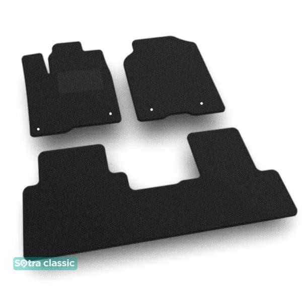 Sotra 07858-GD-BLACK The carpets of the Sotra interior are two-layer Classic black for Acura RDX (mkII) (electronic passenger seat height adjustment) 2016-2018, set 07858GDBLACK