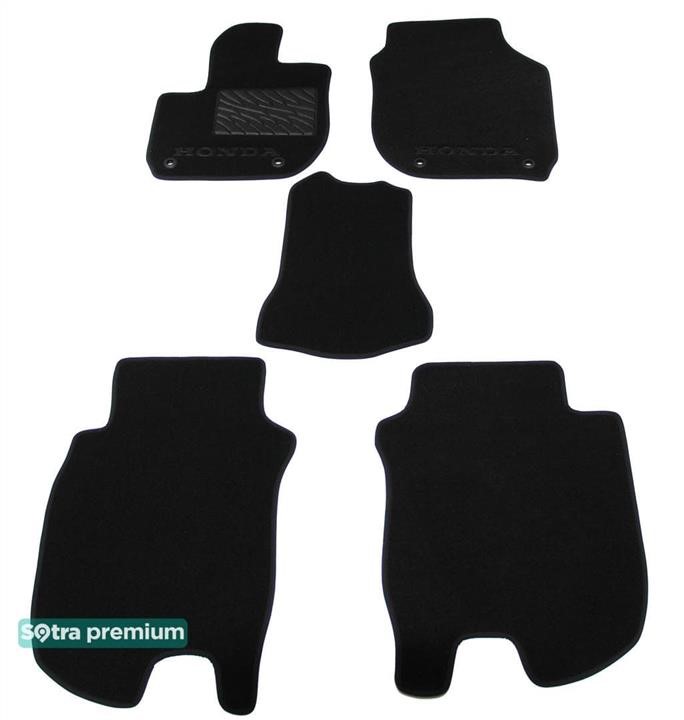 Sotra 07902-CH-BLACK Sotra interior mat, two-layer Premium black for Honda HR-V (mkII) 2013-2022 07902CHBLACK