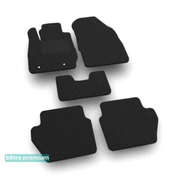 Sotra 07921-CH-BLACK The carpets of the Sotra interior are two-layer Premium black for Ford Ecosport (mkII) 2017-, set 07921CHBLACK