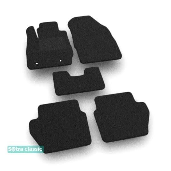 Sotra 07921-GD-BLACK The carpets of the Sotra interior are two-layer Classic black for Ford Ecosport (mkII) 2017-, set 07921GDBLACK