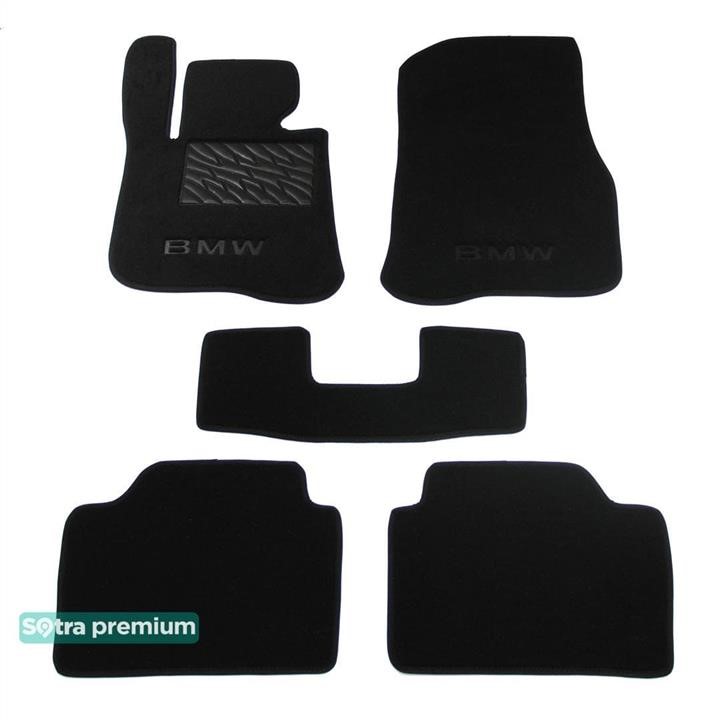 Sotra 07937-CH-BLACK Sotra interior mat, two-layer Premium black for BMW 4-series (F36) (gran coupe) 2013-2020 07937CHBLACK