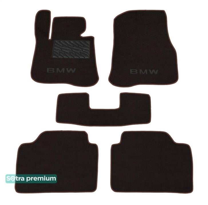 Sotra 07937-CH-CHOCO Sotra interior mat, two-layer Premium brown for BMW 4-series (F36) (gran coupe) 2013-2020 07937CHCHOCO