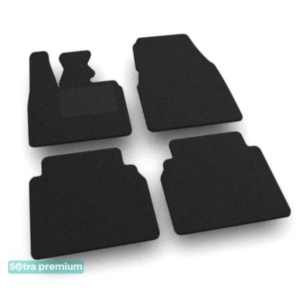 Sotra 07924-CH-BLACK The carpets of the Sotra interior are two-layer Premium black for BMW i3 (I01) 2013-2022, set 07924CHBLACK