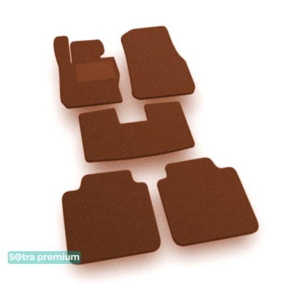Sotra 07938-CH-TERRA The carpets of the Sotra interior are two-layer Premium terracotta for BMW 3-series (F34)(Gran Turismo)(all-wheel drive) 2013-2020, set 07938CHTERRA