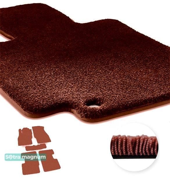 Sotra 08507-MG20-RED The carpets of the Sotra interior are two-layer Magnum red for Opel Corsa (mkV)(E) 2014-2019, set 08507MG20RED