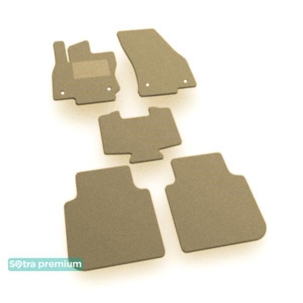 Sotra 07940-CH-BEIGE Sotra interior mat, two-layer Premium beige for Volkswagen Tiguan (mkII)(Allspace)(1-2 row) 2016- 07940CHBEIGE
